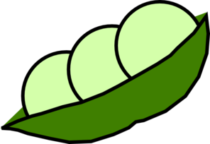 296x204 Peas Clipart