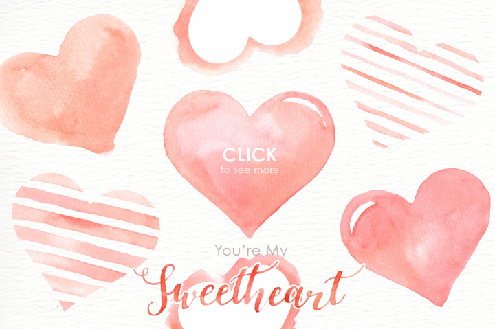 720x479 My Sweetheart Watercolor Clipart By Everysunsun