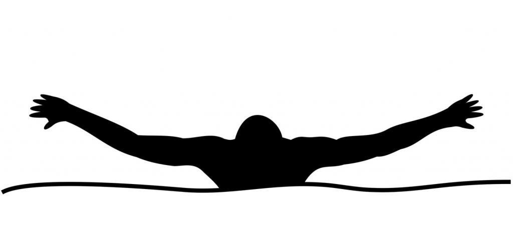 1024x468 Swimmer Silhouette Clipart