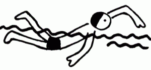 300x140 Go Swimming Clipart