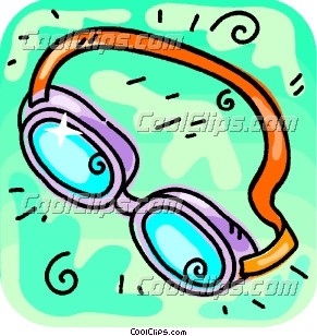 291x308 Swimming Goggles Clip Art