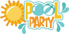 236x118 Kids Pool Party Clipart
