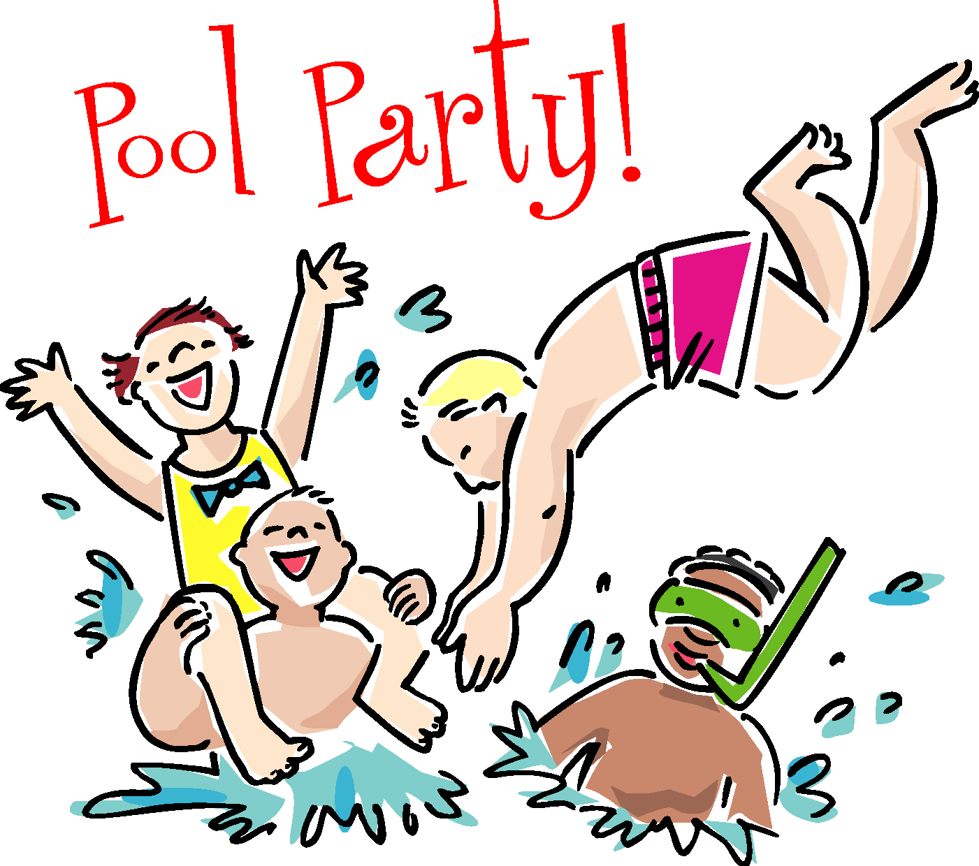 1401x1240 Pool Party Swimming Party Clipart Free Images 2