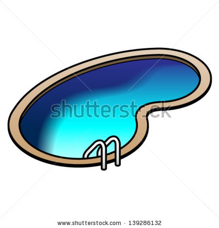 450x470 Kidney Shape Pool Clipart