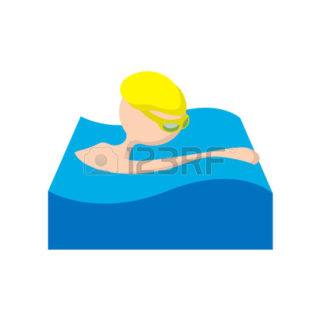 450x450 Sport Swimming Pool Cartoon Icon On A White Background Royalty