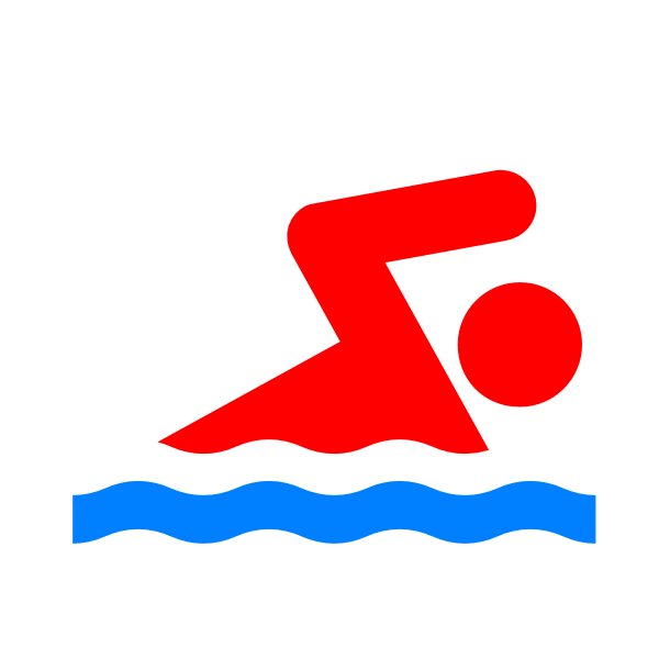 600x600 Swimmer Clip Art
