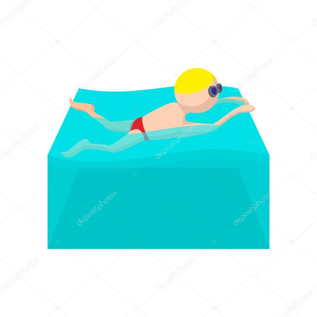 1024x1024 Butterfly Swimmer Cartoon Icon Stock Vector Juliarstudio