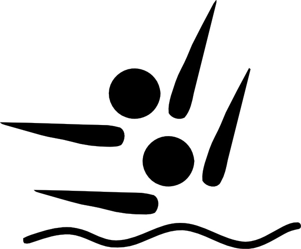 600x496 Olympic Sports Synchronized Swimming Pictogram Clip Art Free
