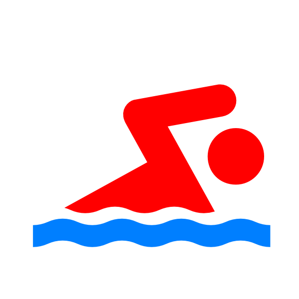 600x600 Swimmer Large Clip Art