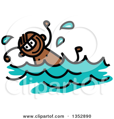 450x470 Swimming Clip Art