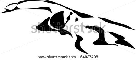 450x200 Swim Butterfly Clipart