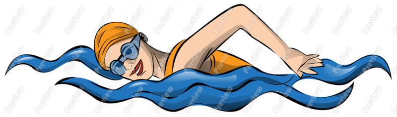 800x237 Swimming Clipart Woman Swimming