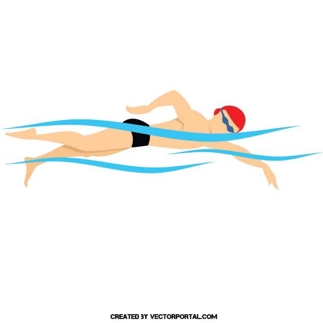 660x660 Swimming Vector Illustration. Sports Free Vectors