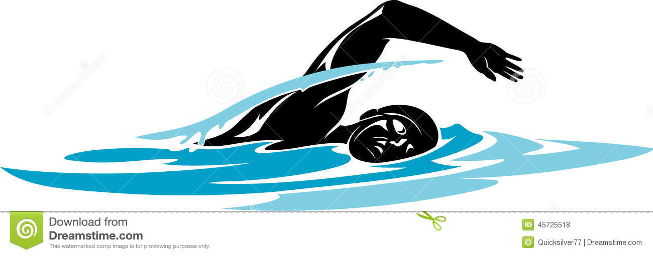 1300x511 Swimming Clipart Freestyle Swimming