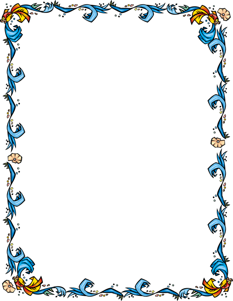 773x1000 Swimming Border Cliparts