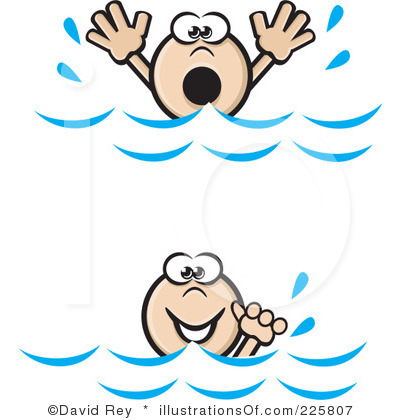 400x420 Swimming Cartoon Black And White Clipart