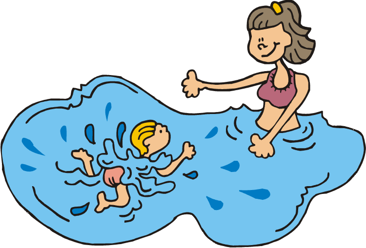 750x509 Swimming Clipart Daytime Activity