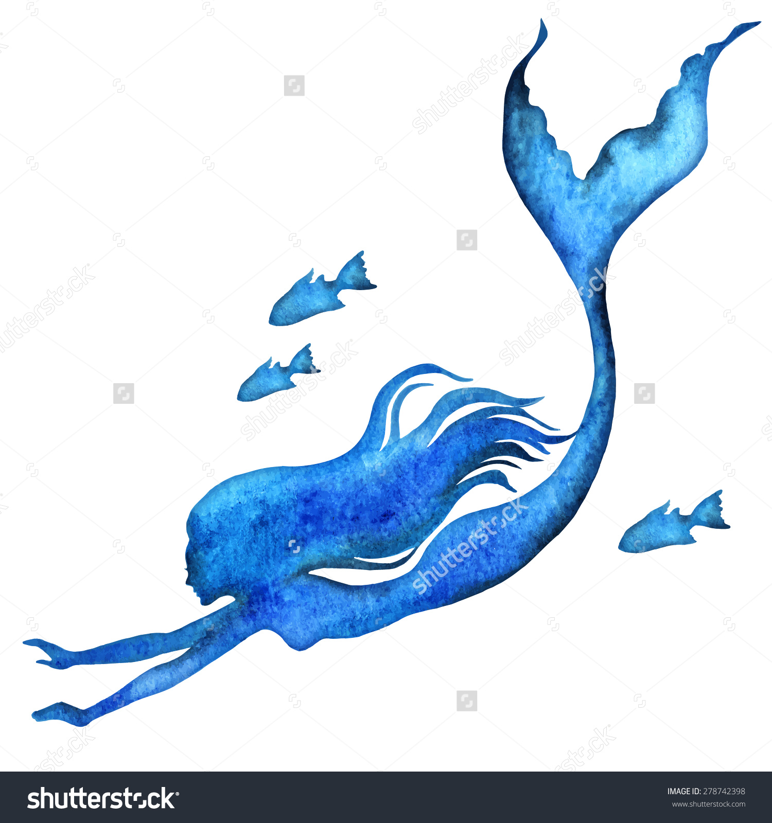 1500x1600 Drawings Of Mermaids Swimming Mermaid Watercolor Vector