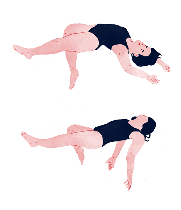 600x696 Another Drawing For My Upcoming Swimming Zine. En Otra Vida