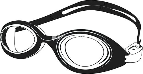 500x258 Swim Clipart Swimming Goggles Swimming Clipart Free Black