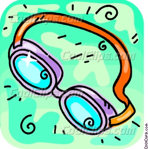 299x300 Swimming Goggles Vector Clip Art
