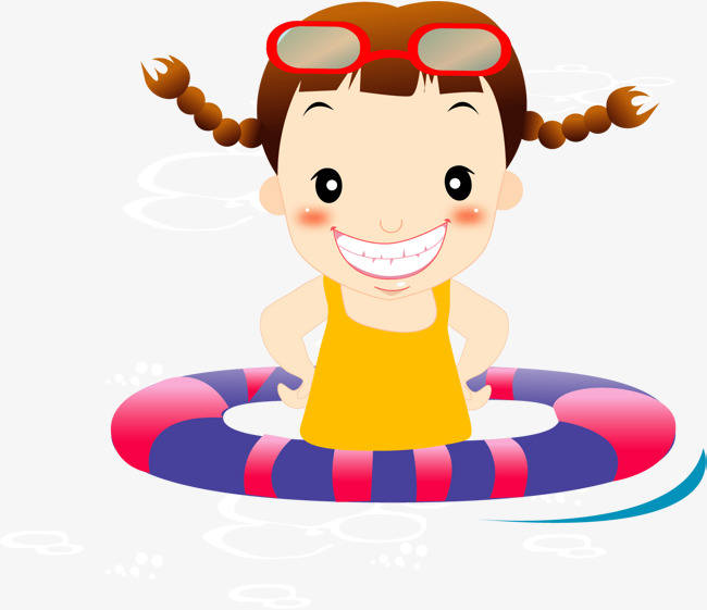 650x561 Cartoon Baby Swimming Pool Swimming, Cartoon, Girl, Swim Png