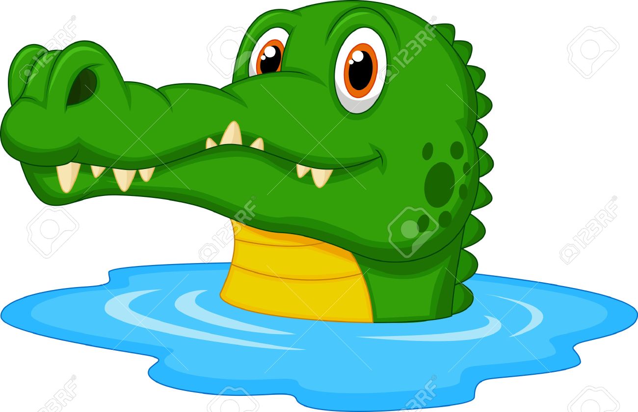 1300x841 Cute Crocodile Cartoon Swimming Royalty Free Cliparts, Vectors