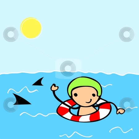 450x450 Swimming In The Ocean Clipart
