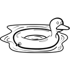140x140 Clip Art Image Gallery Similar Image Duck Pool Float (Black