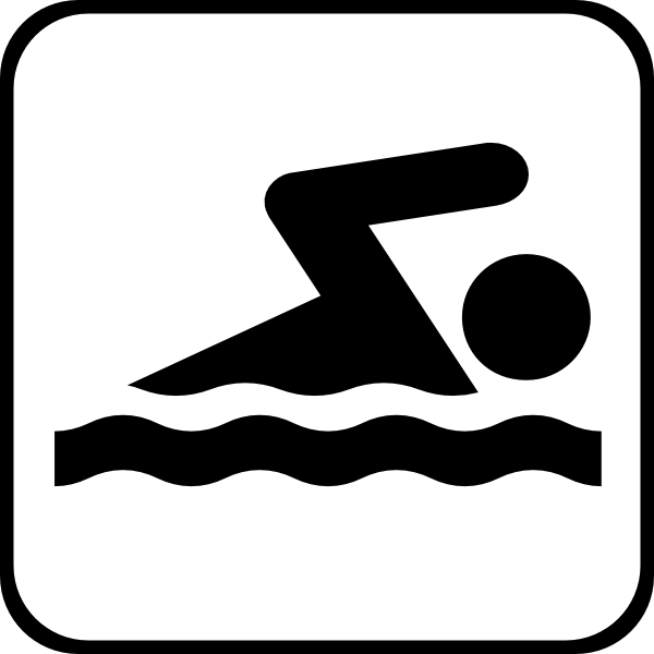 600x600 Swimming Icon Clip Art