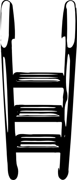 252x588 Swimming Pool Ladder 2 Clip Art