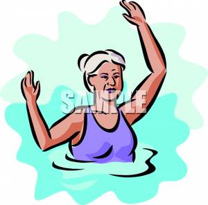 300x296 Woman In A Swimming Pool
