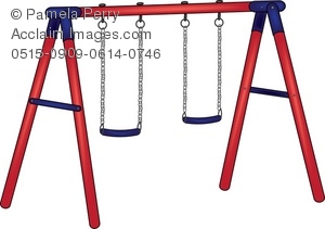 300x211 Art Illustration Of A Playground Swing Set