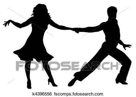 450x322 Clip Art Of Dancers K4396556