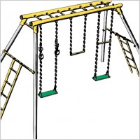 200x200 Swing Set Clipart