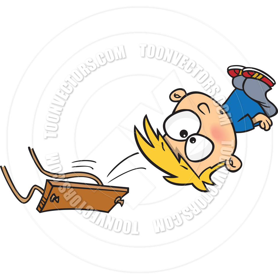 940x940 Cartoon Boy Falling Off Swing Set By Ron Leishman Toon Vectors