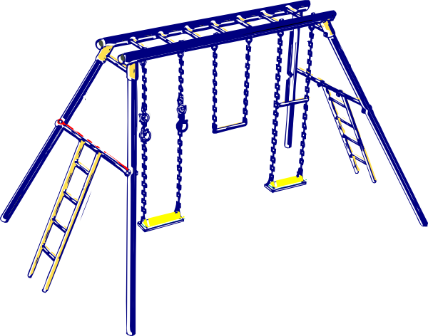600x472 Playground Swing Set Clipart 2070292