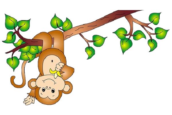 600x400 Year Of The Monkey Clipart Cartoon