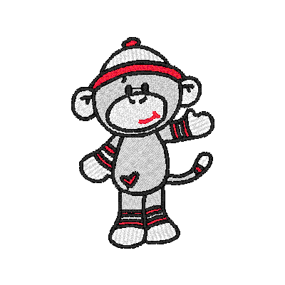 400x400 Boy Monkey Clip Art