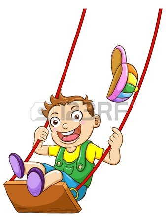 337x450 Illustration Of A Kid On A Swing Royalty Free Cliparts, Vectors