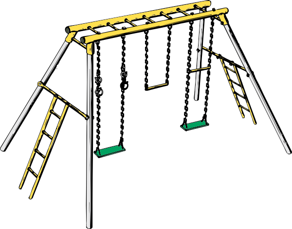 600x471 Swing Set Clip Art