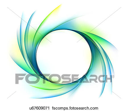 450x392 Clipart Of Circular Swirl On White Background U67609071