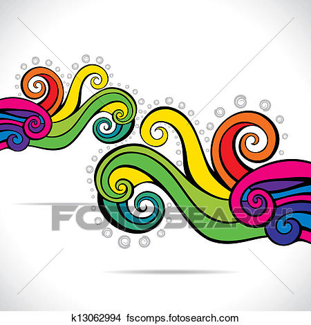 450x470 Clipart Of Colorful Abstract Swirl Background K13062994