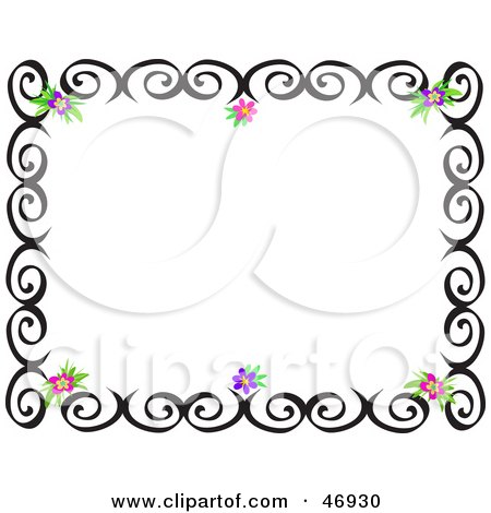 450x470 Royalty Free (Rf) Clipart Illustration Of A Black Swirl