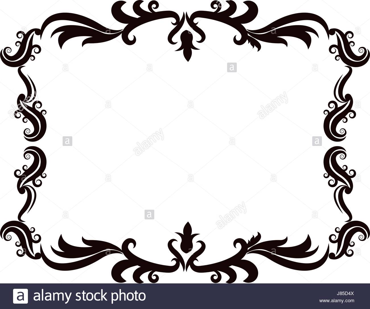 1300x1086 Vintage Baroque Frame Scroll Ornament Engraving Border Floral