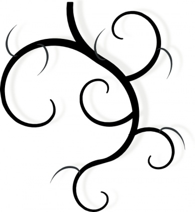 390x425 Swirl Border Clip Art
