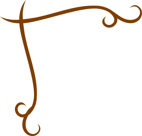 600x574 Swirl Corner Borders Clipart