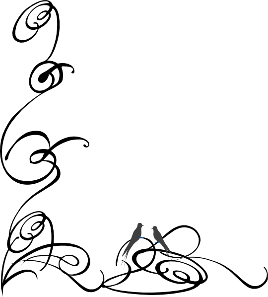 540x598 Decorative Swirls Clipart