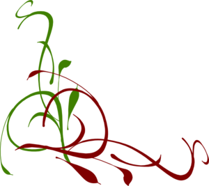 300x267 Christmas Swirls Clipart Free