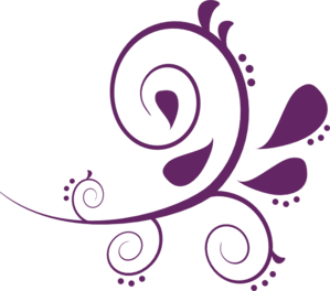 299x264 Purple Swirl Design Clipart